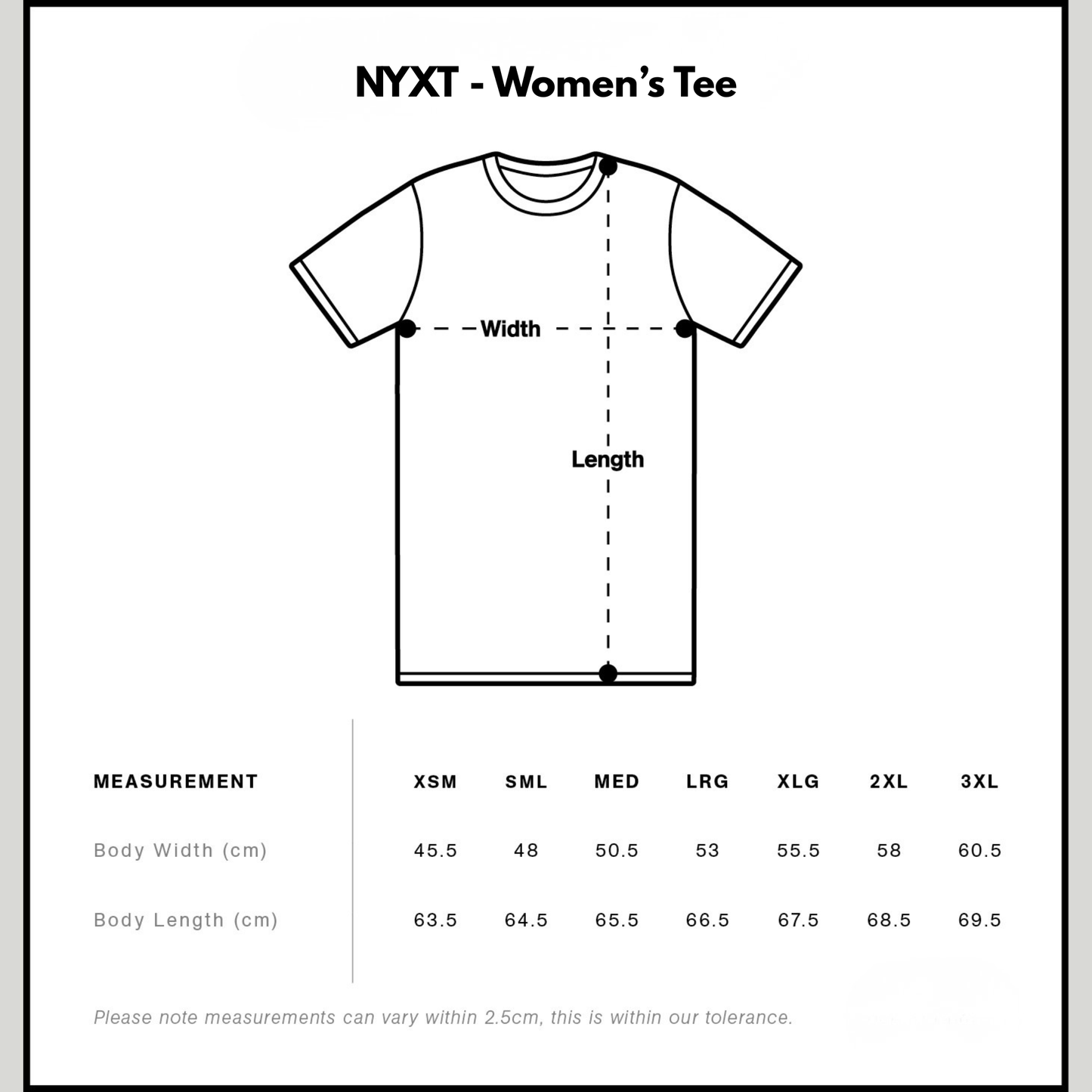 NYXT Tee Womens – 25-Hour Drop