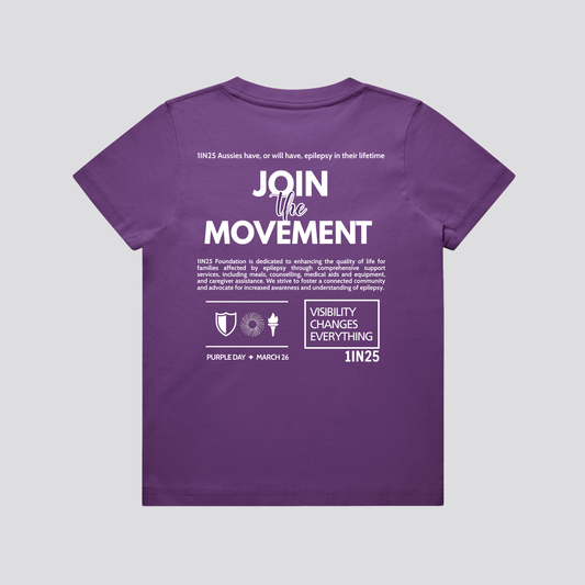 Purple March Tee - Kids