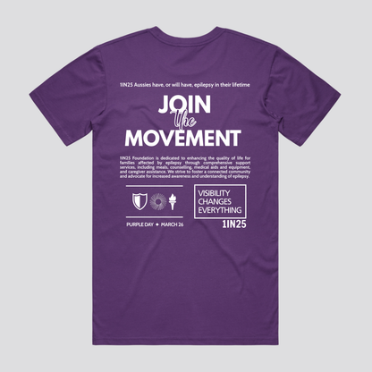 Purple March Tee - Mens